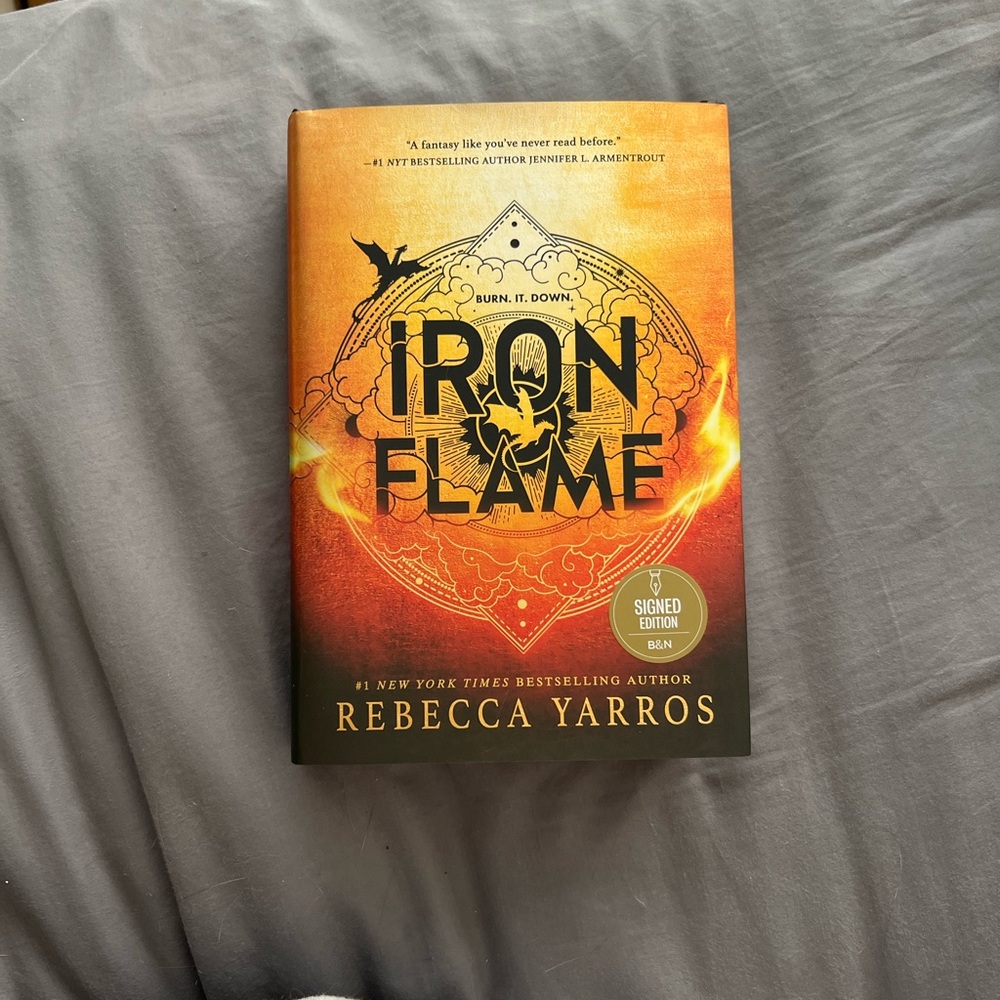 SIGNED Iron Flame Book by Rebecca Yarros